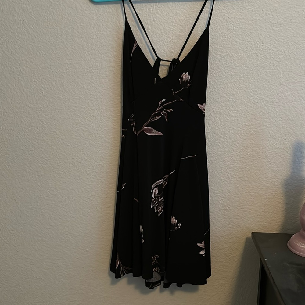 Black floral Cocktail Dress